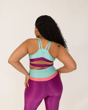Load image into Gallery viewer, Bold Tri-Colour Bra- Violet
