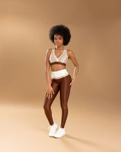 Load image into Gallery viewer, Espresso Luxe Tri-Colour Leggings