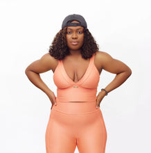 Load image into Gallery viewer, Revive V- Cut Sport Top- Tangerine