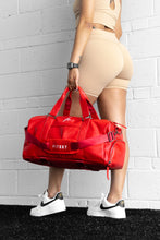 Load image into Gallery viewer, CHERRY RED LUXURY SPORT DUFFLE BAG