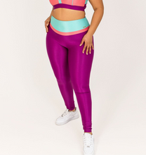 Load image into Gallery viewer, Bold Tri-Colour Leggings- Green
