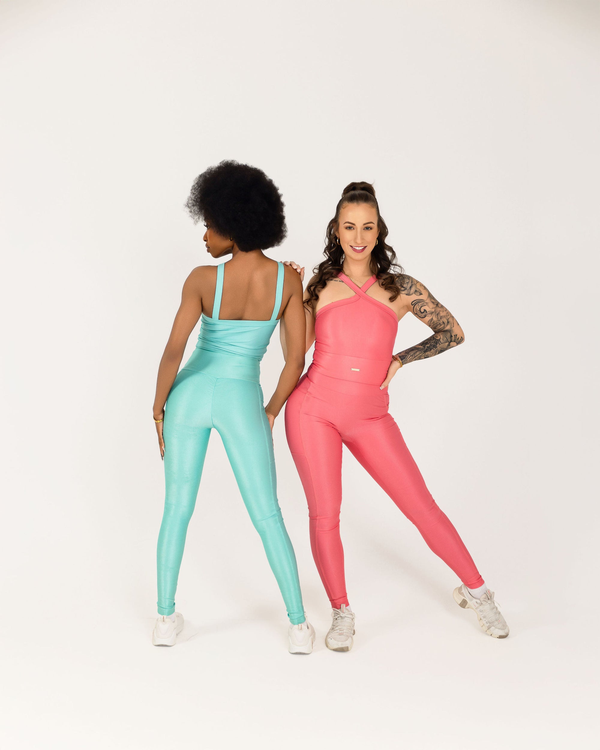 Bold Halter Neck Top- Aqua