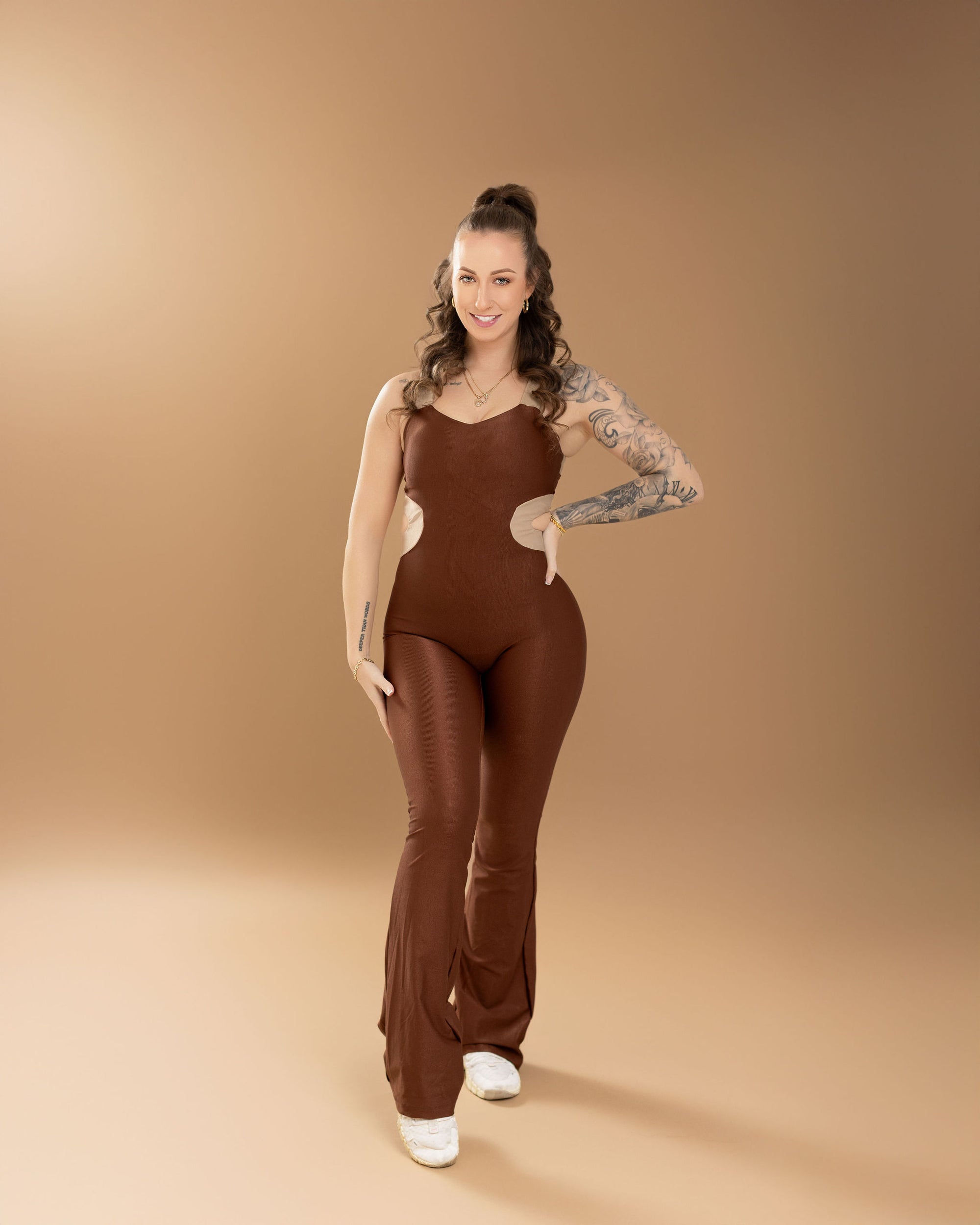 Espresso Luxe Flare Bodysuit