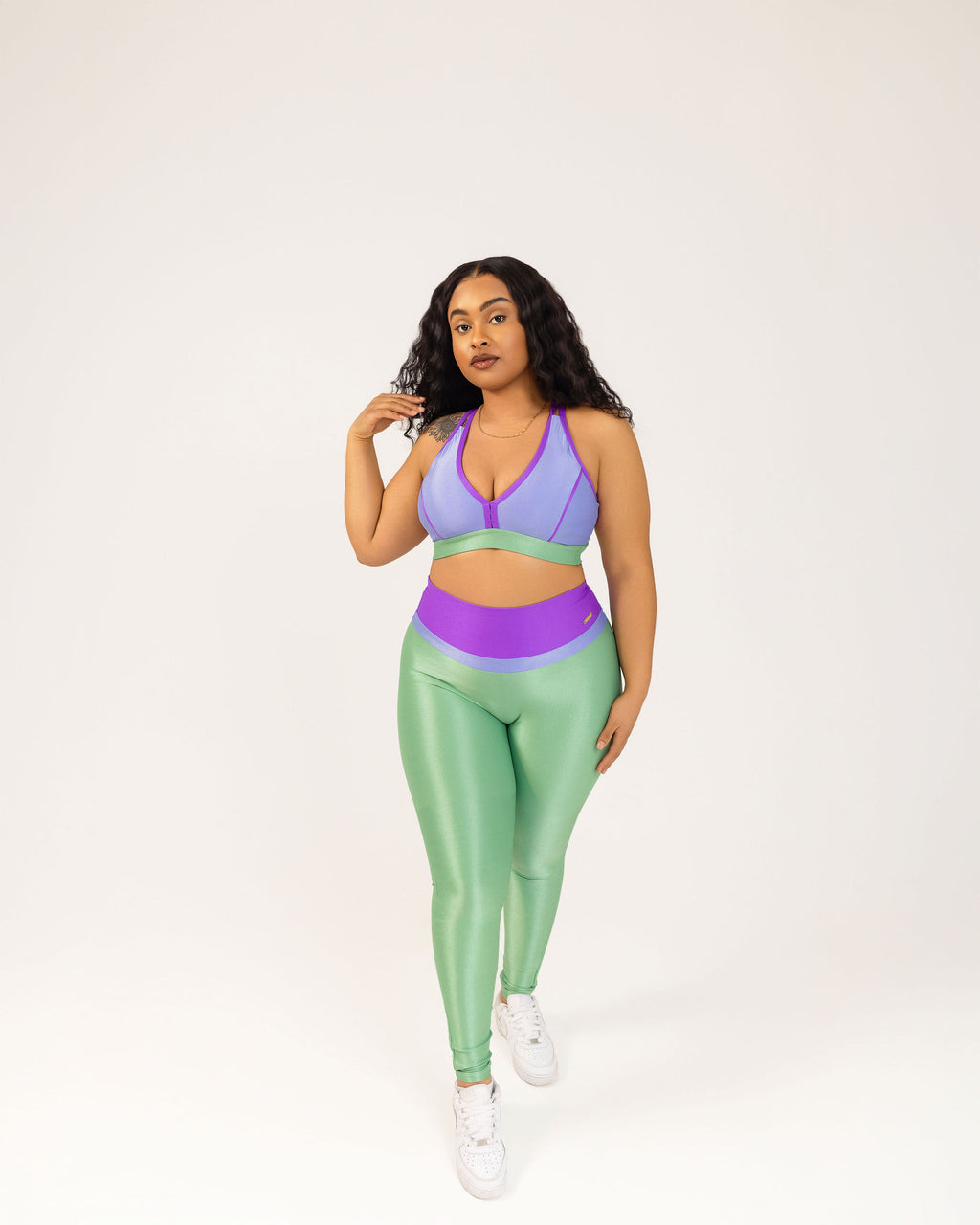 Bold Tri-Colour Bra- Pink