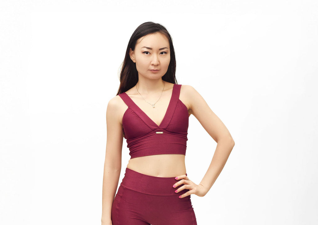 Revive V- Cut Sport Top- Platinum Sheen