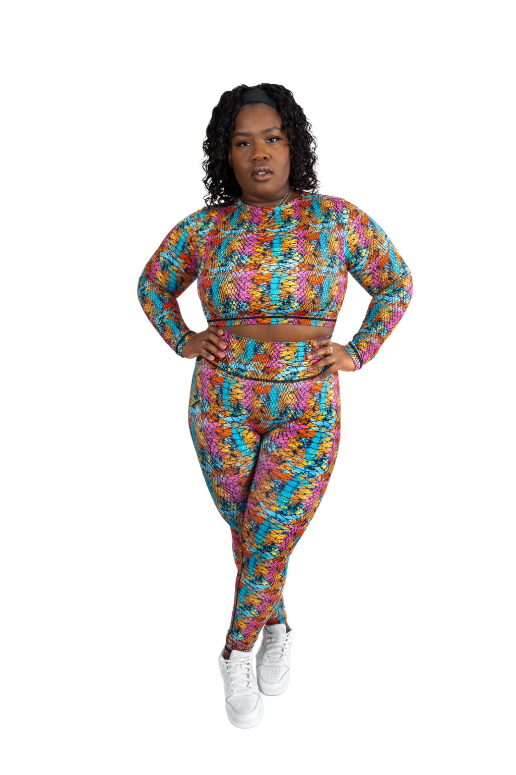 Rainbow Boa Scrunch Bum legging