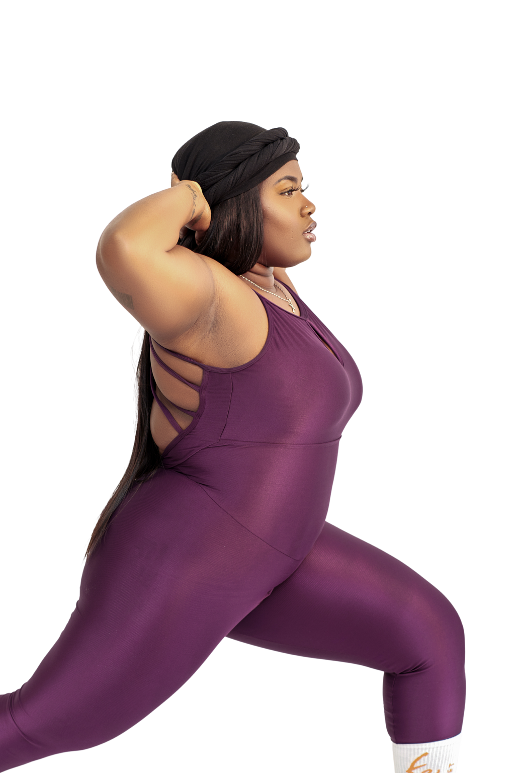 ELEVATE JUMPSUIT PLUM
