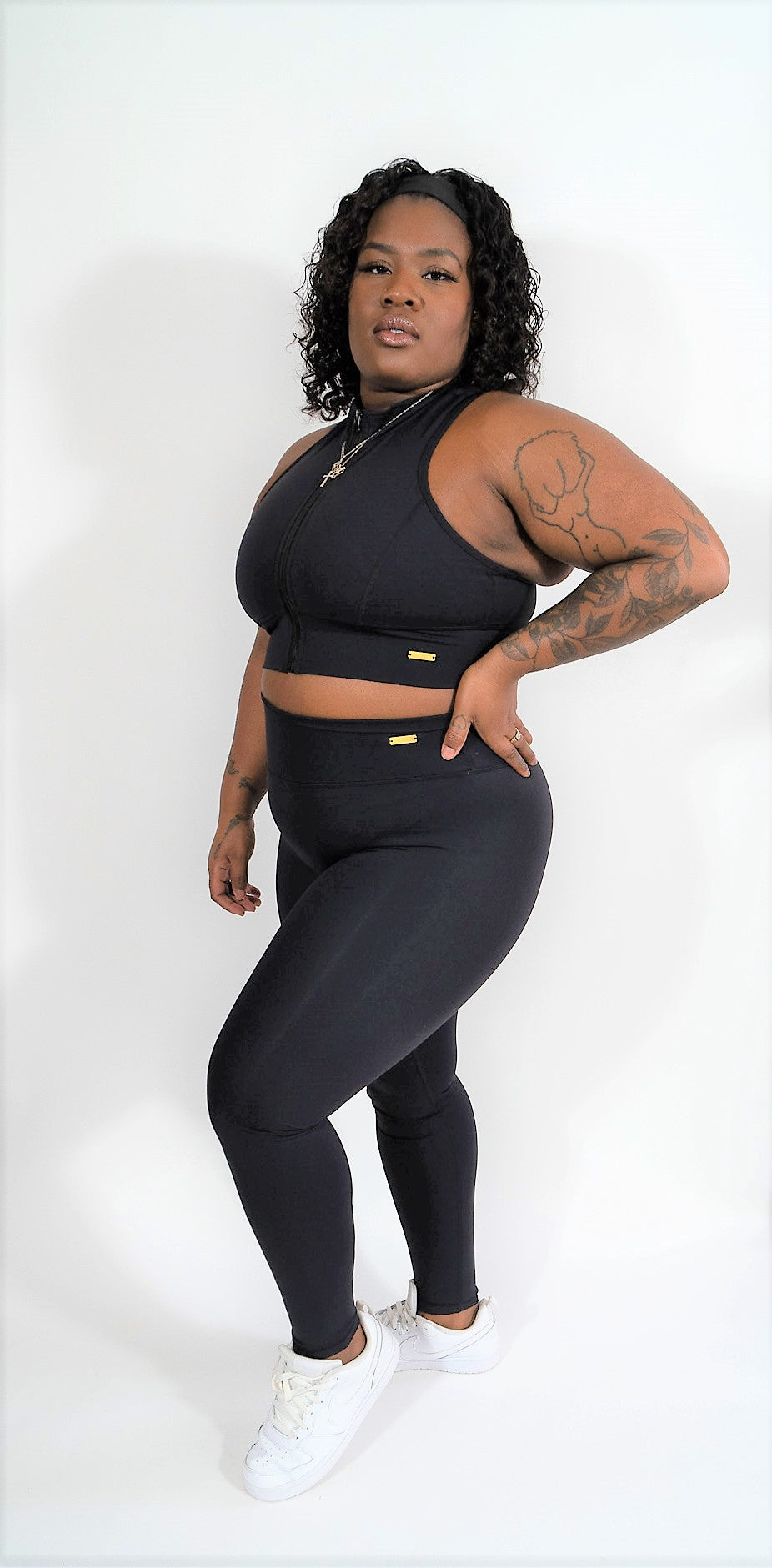 Charcoal Crop Zip Up