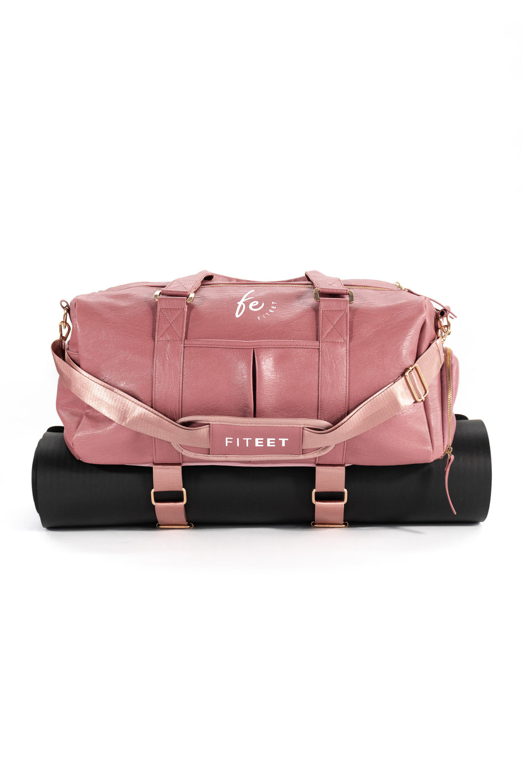 BLUSH PINK LUXURY SPORT DUFFLE BAG