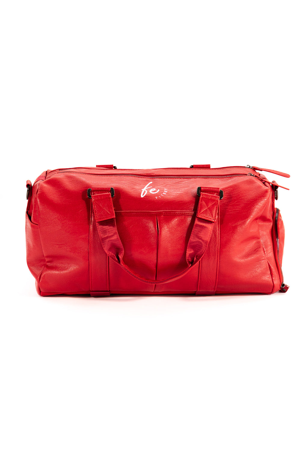 CHERRY RED LUXURY SPORT DUFFLE BAG