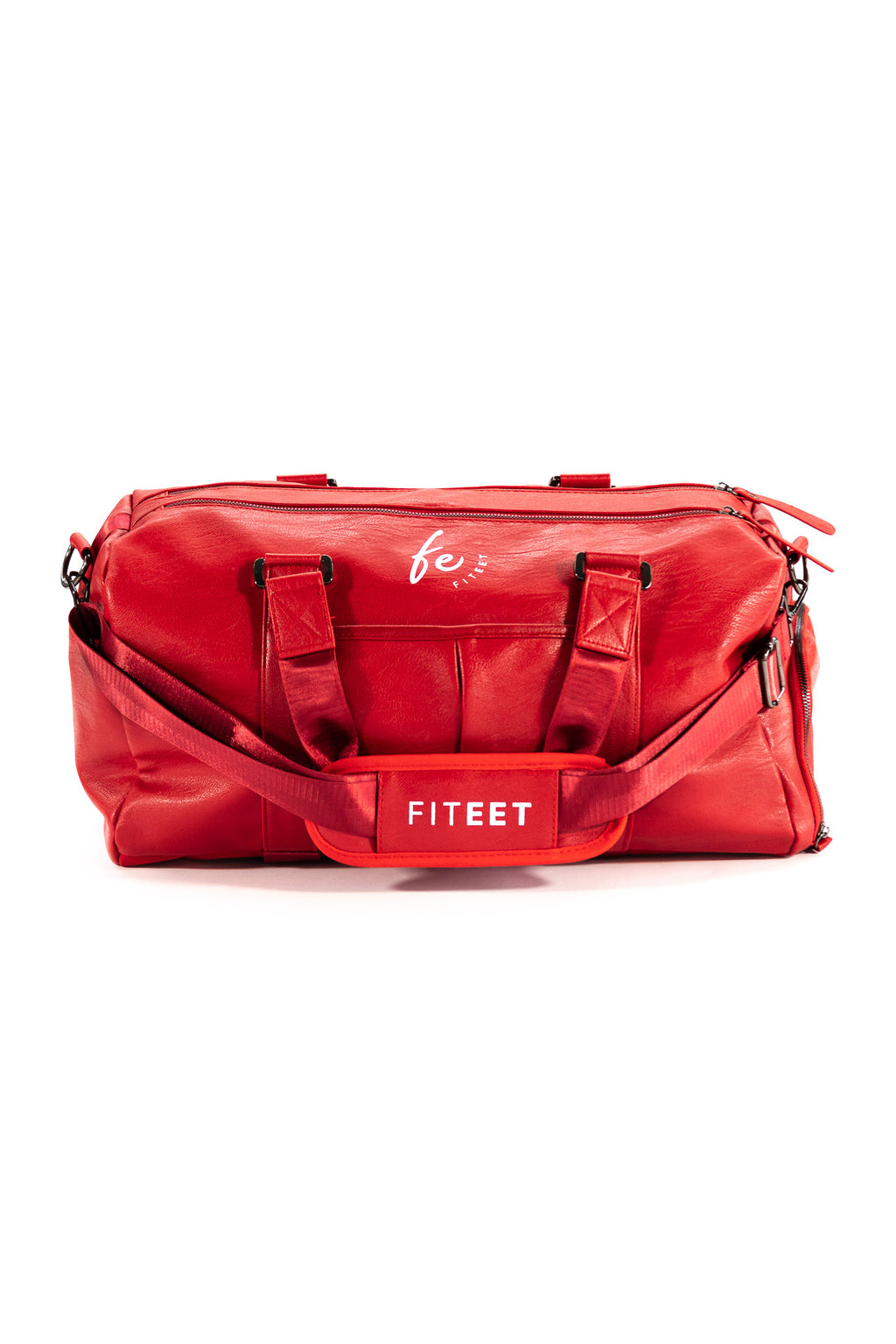 CHERRY RED LUXURY SPORT DUFFLE BAG