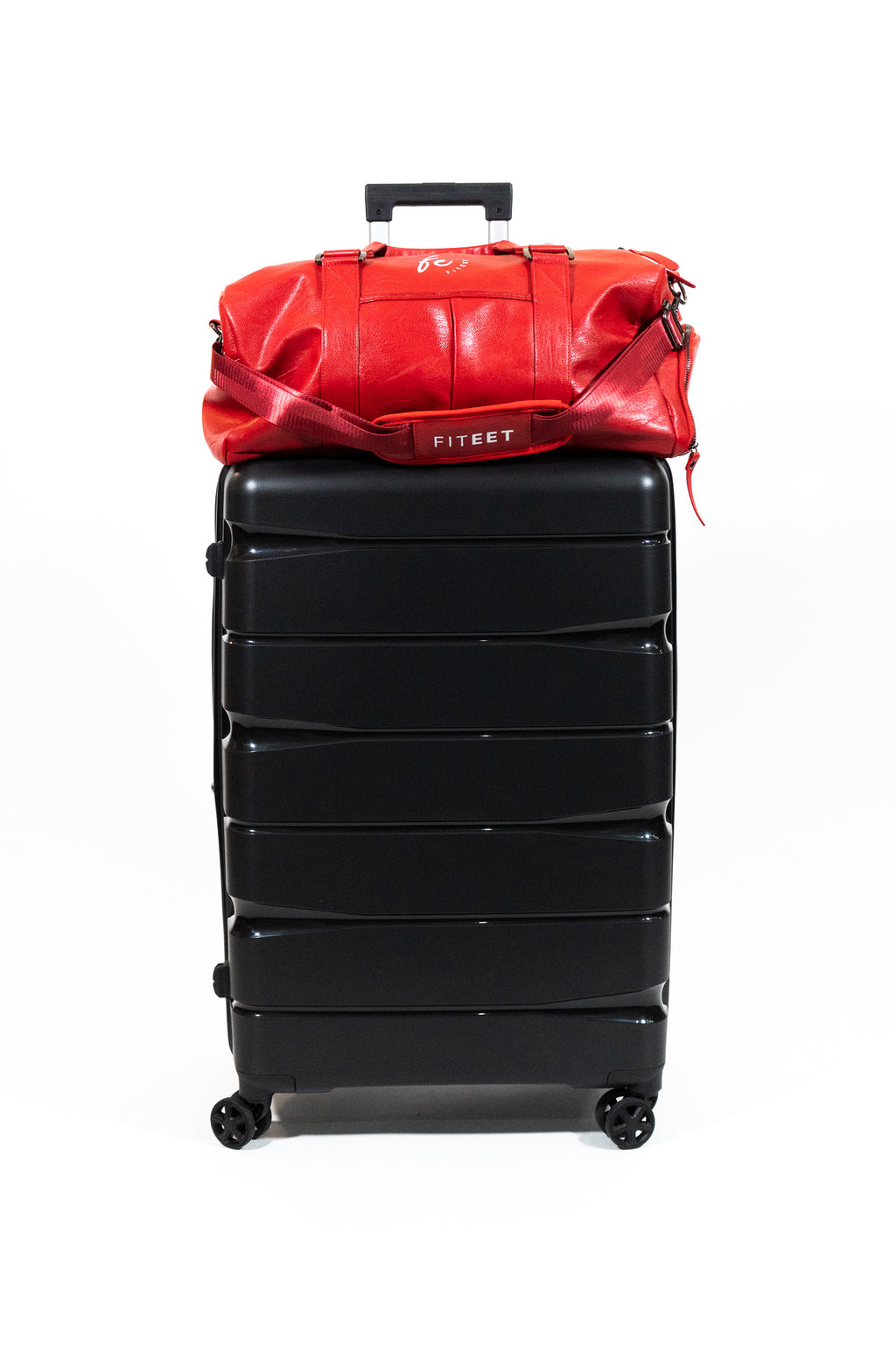CHERRY RED LUXURY SPORT DUFFLE BAG
