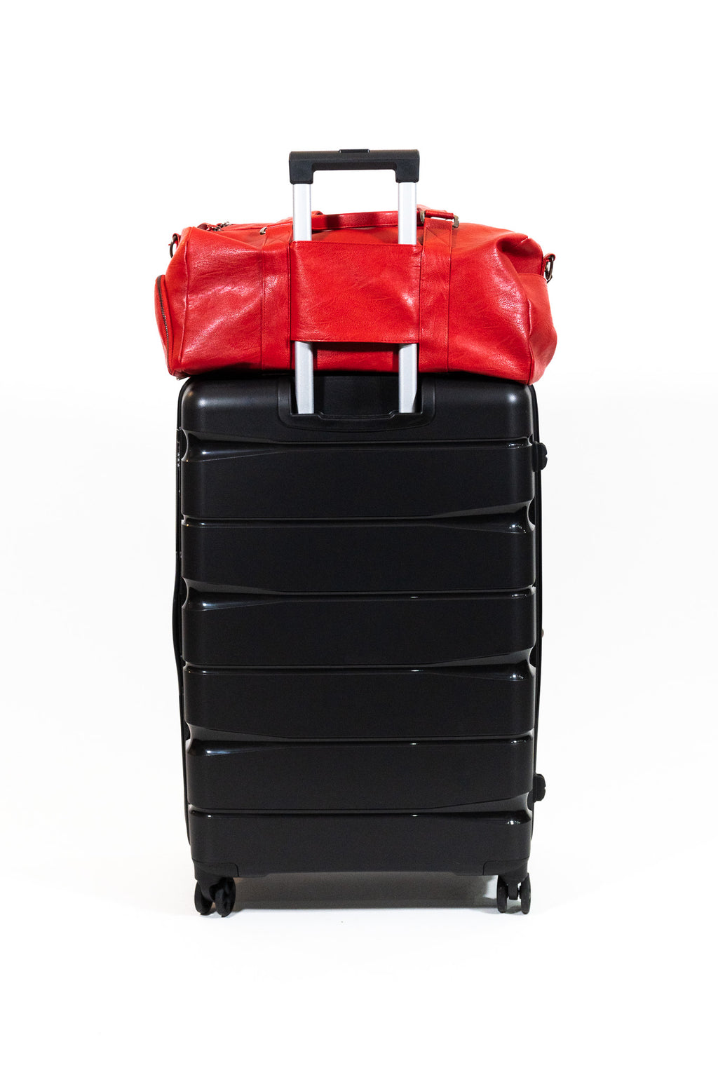 CHERRY RED LUXURY SPORT DUFFLE BAG